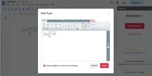 MathType Microsoft Office and Google Workspace allowing Students
